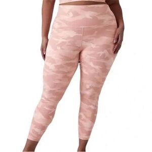 Athleta Elation 7/8 Pink Camo Leggings